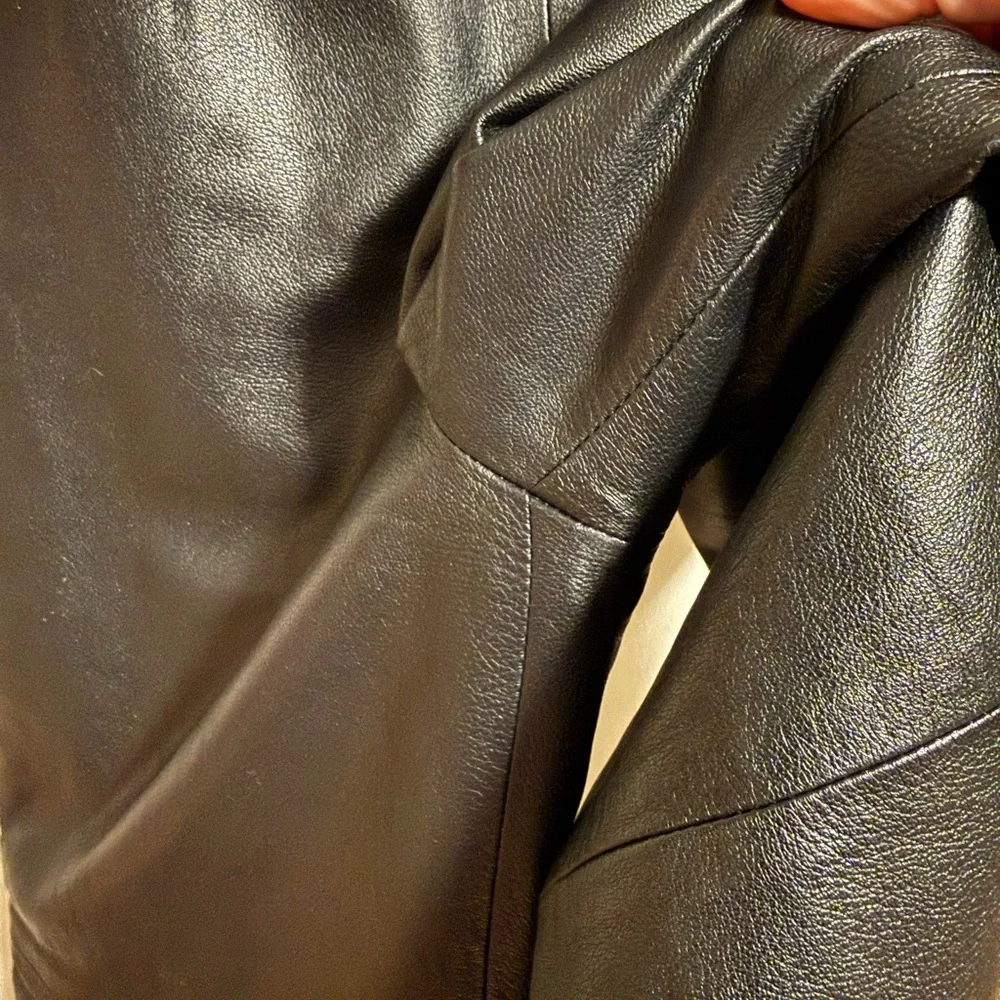 Vintage Black Leather Pants - Picture 12 of 12
